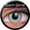Lentille crazy lens Black Spiral