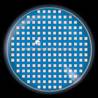 lentille fluo écran bleu