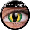 Lentille crazy lens Green Dragon