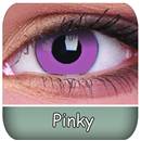 Lentille cosmetique pinky